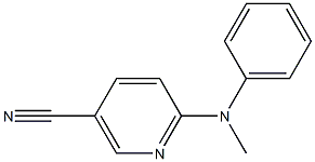 6-[methyl(phenyl)amino]nicotinonitrile Struktur