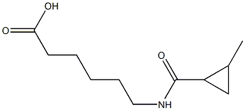 6-{[(2-methylcyclopropyl)carbonyl]amino}hexanoic acid Struktur