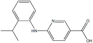 6-{[2-(propan-2-yl)phenyl]amino}pyridine-3-carboxylic acid Struktur