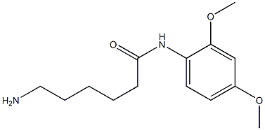 6-amino-N-(2,4-dimethoxyphenyl)hexanamide Struktur