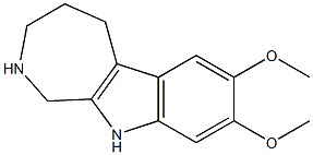 7,8-dimethoxy-1H,2H,3H,4H,5H,10H-azepino[3,4-b]indole Struktur