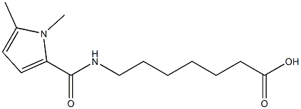 7-[(1,5-dimethyl-1H-pyrrol-2-yl)formamido]heptanoic acid Struktur