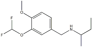 butan-2-yl({[3-(difluoromethoxy)-4-methoxyphenyl]methyl})amine Struktur