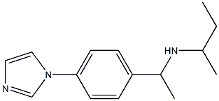 butan-2-yl({1-[4-(1H-imidazol-1-yl)phenyl]ethyl})amine Struktur