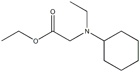 ethyl 2-[cyclohexyl(ethyl)amino]acetate Struktur