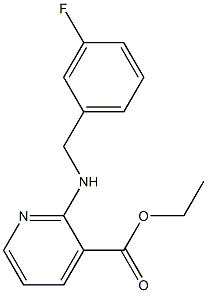 ethyl 2-{[(3-fluorophenyl)methyl]amino}pyridine-3-carboxylate Struktur