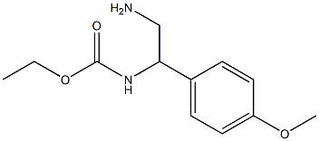 ethyl 2-amino-1-(4-methoxyphenyl)ethylcarbamate Struktur