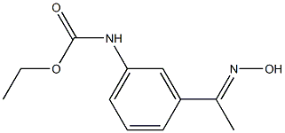 ethyl 3-[(1E)-N-hydroxyethanimidoyl]phenylcarbamate Struktur