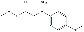 ethyl 3-amino-3-[4-(methylsulfanyl)phenyl]propanoate Struktur