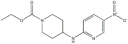 ethyl 4-[(5-nitropyridin-2-yl)amino]piperidine-1-carboxylate Struktur