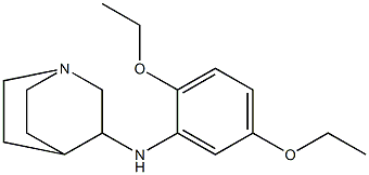 N-(2,5-diethoxyphenyl)-1-azabicyclo[2.2.2]octan-3-amine Struktur