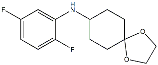 N-(2,5-difluorophenyl)-1,4-dioxaspiro[4.5]decan-8-amine Struktur