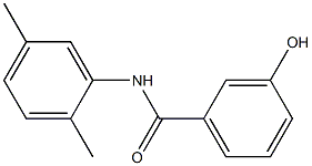 N-(2,5-dimethylphenyl)-3-hydroxybenzamide Struktur