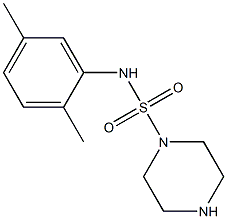 N-(2,5-dimethylphenyl)piperazine-1-sulfonamide Struktur