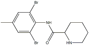 N-(2,6-dibromo-4-methylphenyl)piperidine-2-carboxamide Struktur