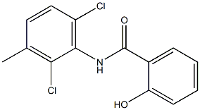 N-(2,6-dichloro-3-methylphenyl)-2-hydroxybenzamide Struktur