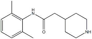 N-(2,6-dimethylphenyl)-2-piperidin-4-ylacetamide Struktur