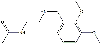 N-(2-{[(2,3-dimethoxyphenyl)methyl]amino}ethyl)acetamide Struktur