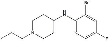 N-(2-bromo-4-fluorophenyl)-1-propylpiperidin-4-amine Struktur