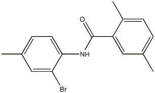 N-(2-bromo-4-methylphenyl)-2,5-dimethylbenzamide Struktur