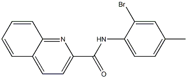 N-(2-bromo-4-methylphenyl)quinoline-2-carboxamide Struktur