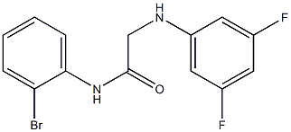 N-(2-bromophenyl)-2-[(3,5-difluorophenyl)amino]acetamide Struktur