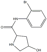 N-(2-bromophenyl)-4-hydroxypyrrolidine-2-carboxamide Struktur