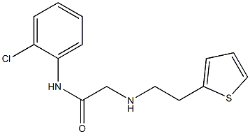 N-(2-chlorophenyl)-2-{[2-(thiophen-2-yl)ethyl]amino}acetamide Struktur