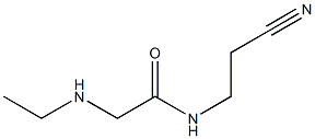 N-(2-cyanoethyl)-2-(ethylamino)acetamide Struktur