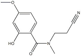 N-(2-cyanoethyl)-2-hydroxy-4-methoxy-N-methylbenzamide Struktur