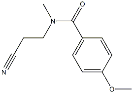 N-(2-cyanoethyl)-4-methoxy-N-methylbenzamide Struktur