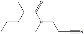 N-(2-cyanoethyl)-N,2-dimethylpentanamide Struktur