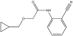 N-(2-cyanophenyl)-2-(cyclopropylmethoxy)acetamide Struktur