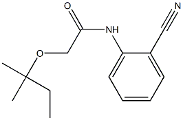 N-(2-cyanophenyl)-2-[(2-methylbutan-2-yl)oxy]acetamide Struktur