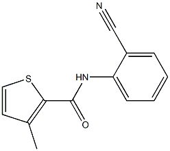 N-(2-cyanophenyl)-3-methylthiophene-2-carboxamide Struktur