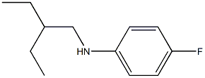 N-(2-ethylbutyl)-4-fluoroaniline Struktur