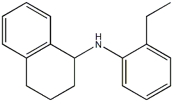 N-(2-ethylphenyl)-1,2,3,4-tetrahydronaphthalen-1-amine Struktur