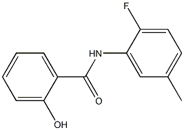 N-(2-fluoro-5-methylphenyl)-2-hydroxybenzamide Struktur