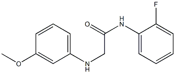 N-(2-fluorophenyl)-2-[(3-methoxyphenyl)amino]acetamide Struktur