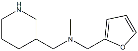 N-(2-furylmethyl)-N-methyl-N-(piperidin-3-ylmethyl)amine Struktur