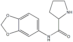 N-(2H-1,3-benzodioxol-5-yl)pyrrolidine-2-carboxamide Struktur