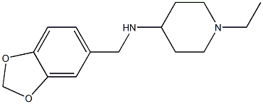 N-(2H-1,3-benzodioxol-5-ylmethyl)-1-ethylpiperidin-4-amine Struktur