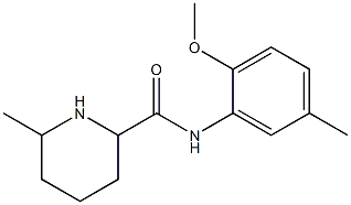 N-(2-methoxy-5-methylphenyl)-6-methylpiperidine-2-carboxamide Struktur