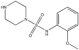 N-(2-methoxyphenyl)piperazine-1-sulfonamide Struktur