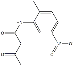 N-(2-methyl-5-nitrophenyl)-3-oxobutanamide Struktur