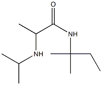 N-(2-methylbutan-2-yl)-2-(propan-2-ylamino)propanamide Struktur