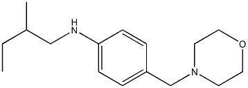 N-(2-methylbutyl)-4-(morpholin-4-ylmethyl)aniline Struktur