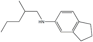 N-(2-methylpentyl)-2,3-dihydro-1H-inden-5-amine Struktur