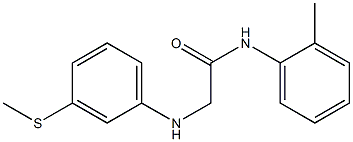 N-(2-methylphenyl)-2-{[3-(methylsulfanyl)phenyl]amino}acetamide Struktur