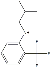 N-(2-methylpropyl)-2-(trifluoromethyl)aniline Struktur